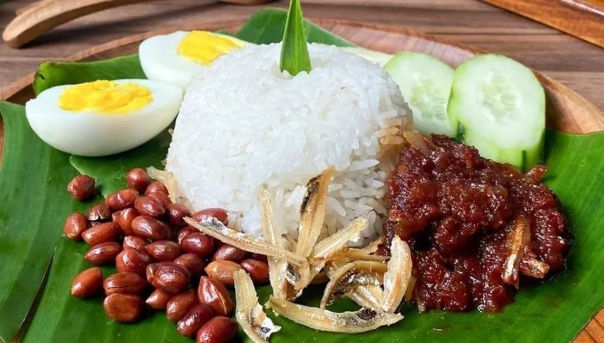 Nasi Lemak, national dish of Malaysia